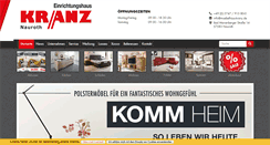 Desktop Screenshot of moebelhaus-kranz.de